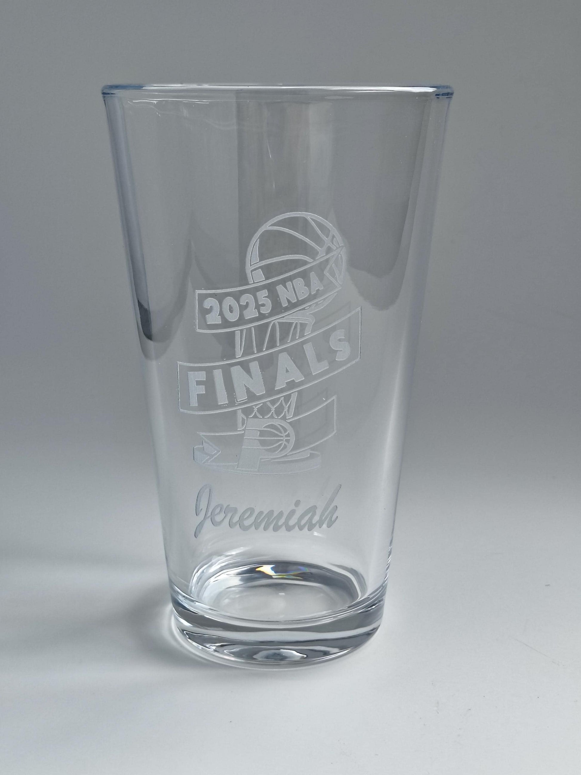 Personalized Pint Glass  Custom Engraved 16oz Beer Glass  Add Name, Message, or Logo  UV Laser Etched Gift for Him, Barware, Groomsmen