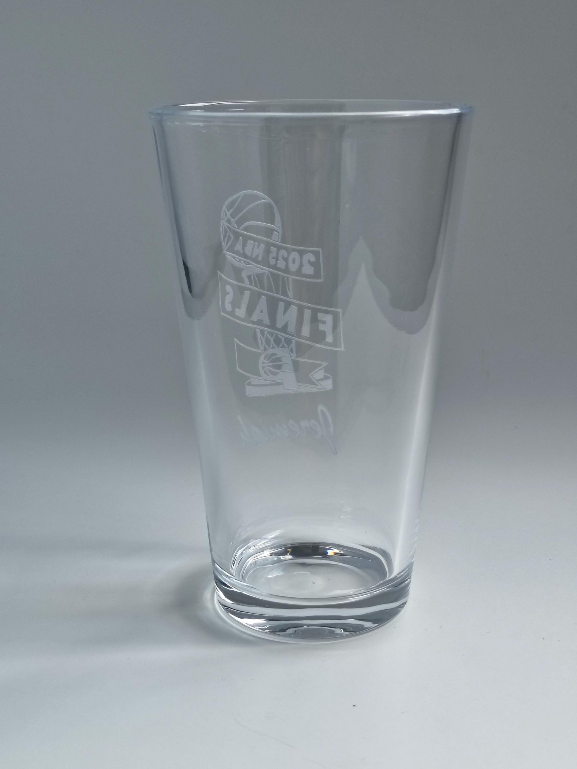 Personalized Pint Glass  Custom Engraved 16oz Beer Glass  Add Name, Message, or Logo  UV Laser Etched Gift for Him, Barware, Groomsmen