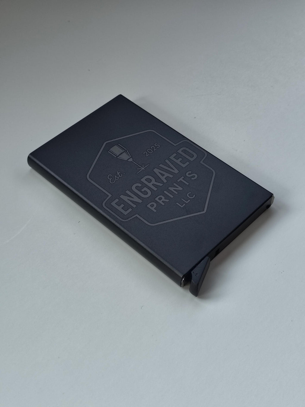 Custom Engraved Metal Business Card Holder  UV Laser Etched Slim Wallet  Personalized Gift for Men or Women  add Logo, Text, or Image