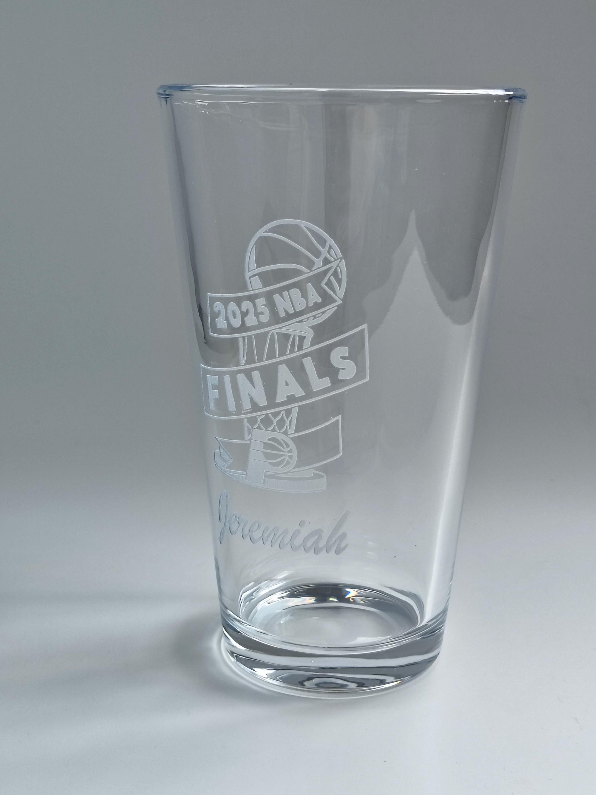 Personalized Pint Glass  Custom Engraved 16oz Beer Glass  Add Name, Message, or Logo  UV Laser Etched Gift for Him, Barware, Groomsmen
