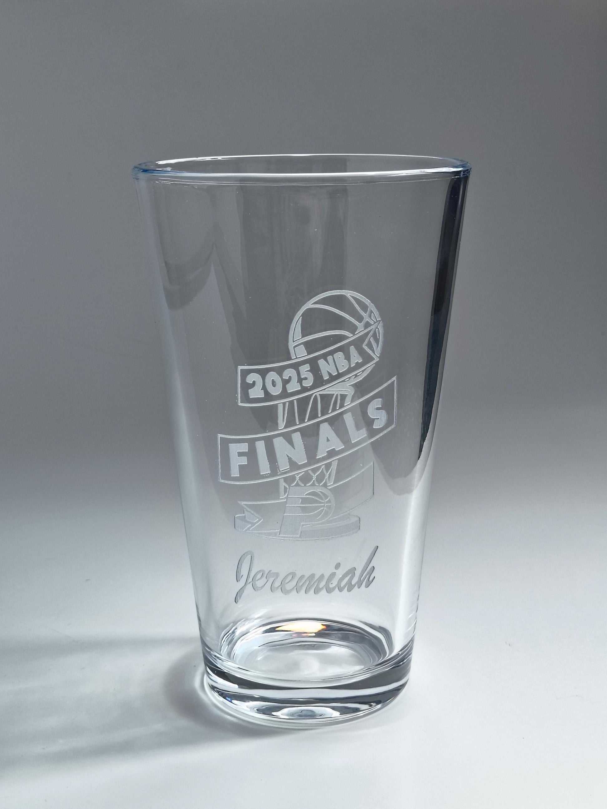 Personalized Pint Glass  Custom Engraved 16oz Beer Glass  Add Name, Message, or Logo  UV Laser Etched Gift for Him, Barware, Groomsmen